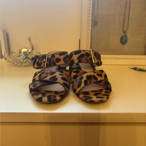 J.Crew leopard heels SZ 6